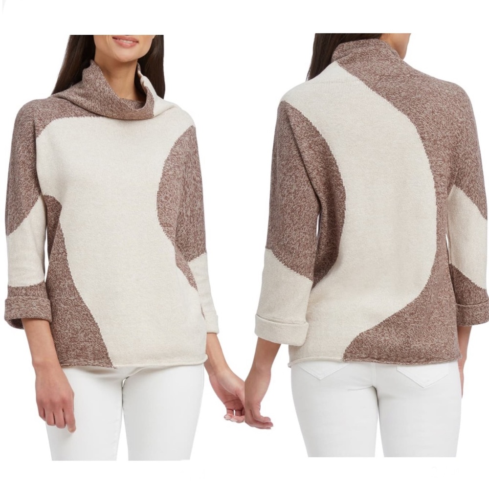 Nic + Zoe Revolve Neutral Turtleneck